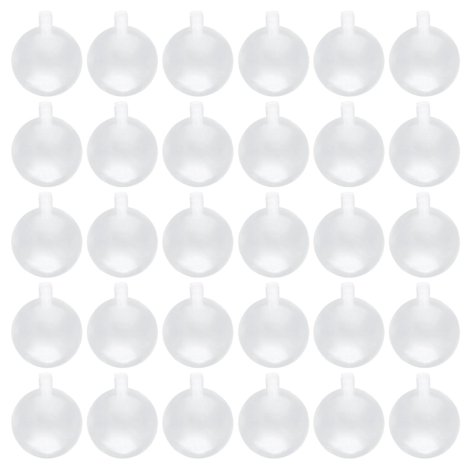 EUPSIIU 30 Pcs Squeakers, 30mm Noise Maker Replacement, Toy Noise Maker, Squeakers Toy Fit Repair Pet Toys, Rattle Balls Squeaky Whistles for Sewing in Noise Maker Insert Pet Toys (Clear)