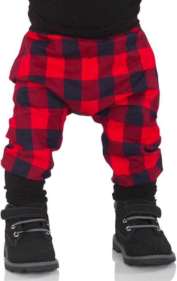 buffalo plaid baby pants