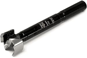 Fisch Black Shark Forged Steel Forstner Drill Bit for Woodworking, Precision Wave Design, Clean Cuts in Hardwoods, MDF, and Plywood, FSA-381037, Made in Austria (13/16 inches)