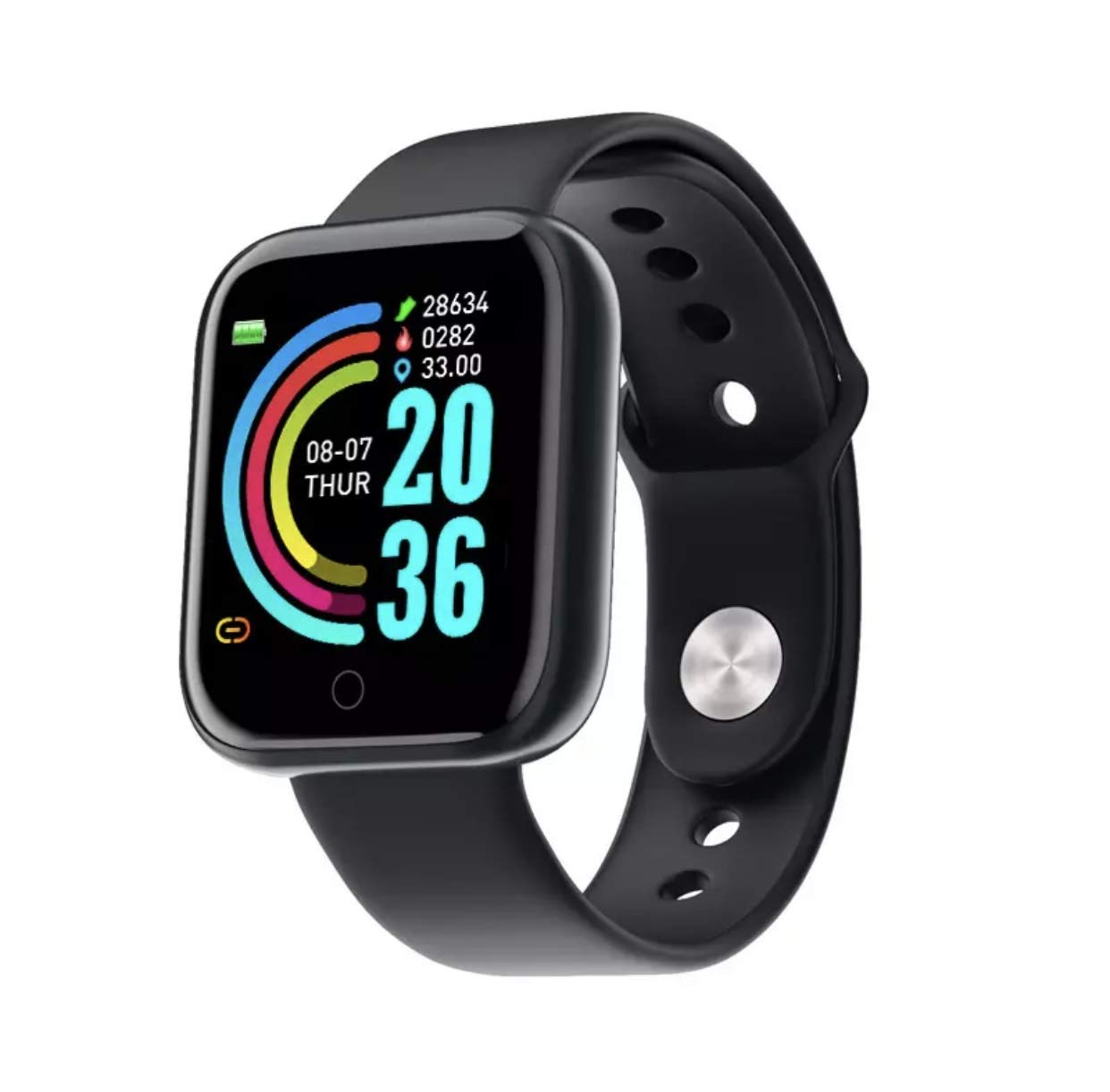 Y68 D20 Smartwatch - Health and Fitness tracker & Call and Message notifications