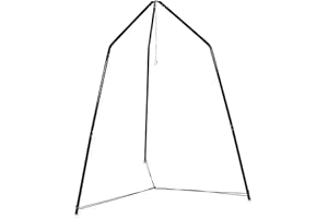 Hearthsong Family HugglePod Hangout Stand, 8¾’L x 8¾’W x 8’H Sturdy Metal Stand, Hanging Hardware Included, 500 lbs. Adult Assembly Required