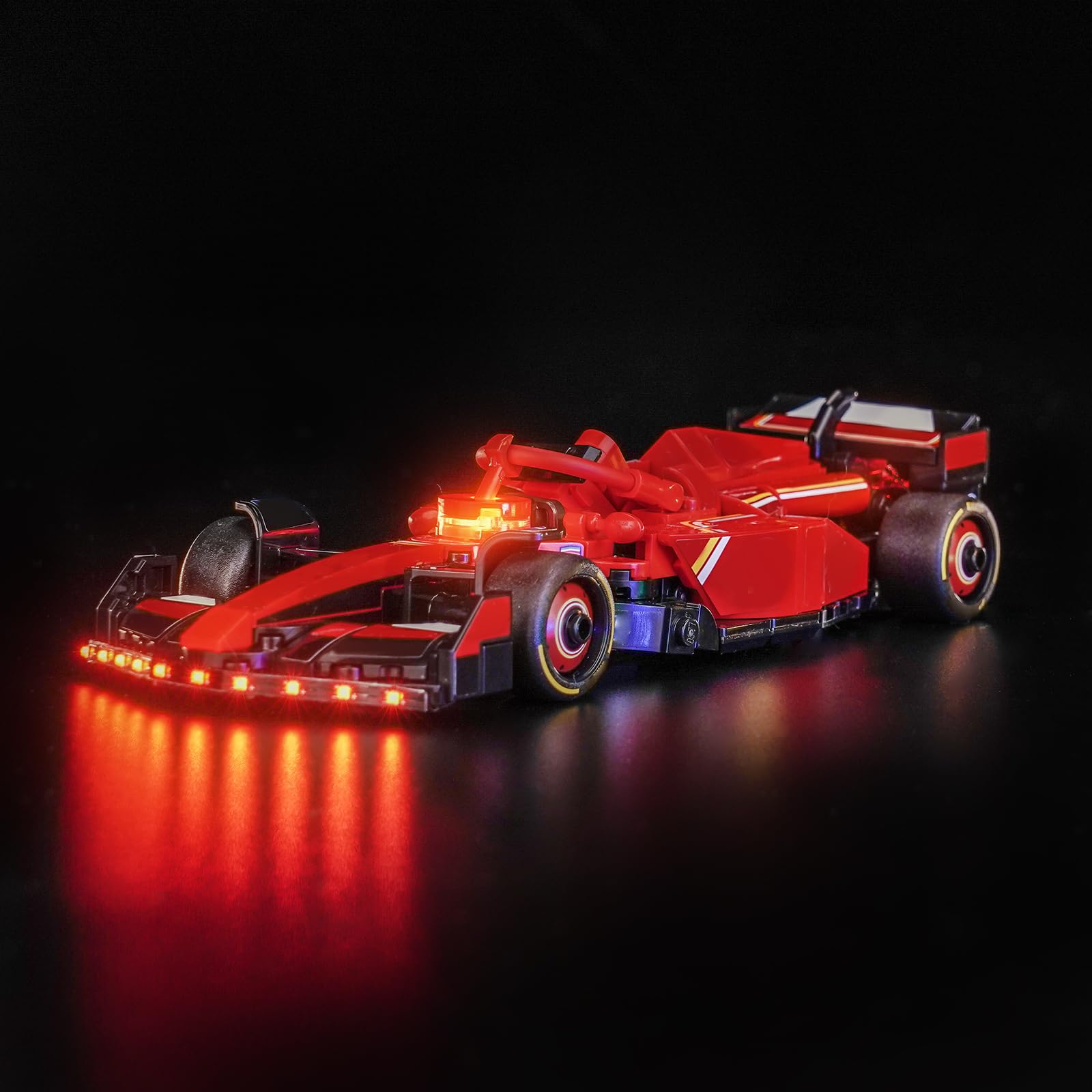 LocoLee Led Light Set Compatible with Lego 77242 Ferrari SF-24 F1 Race Car Led Decoration Lighting Kit Compatible with Lego 77242 Updated Version Building Blocks Model,Only Lights Set,No Model — image 1