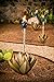 Desert Steel Blue Agave Garden Torch - (Large - 30”W x 20”H x 38”H) - Outdoor Metal Yard Art & Lawn Decoration