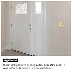 MECCANIXITY Light Press Button Switch 1 Gang 1 Way