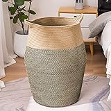 YOUDENOVA Large Woven Rope Laundry Basket, 105L