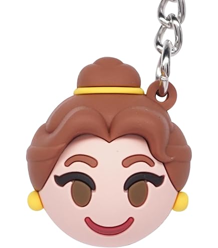 DEZHAN TV Movies Belle Princess Beauty Beast Keychain, Zinc Alloy