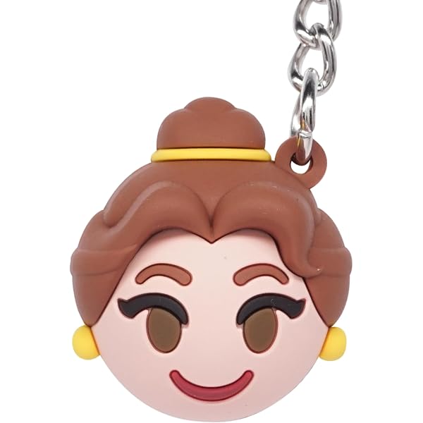 DEZHAN TV Movies Belle Princess Beauty Beast Keychain, Zinc Alloy