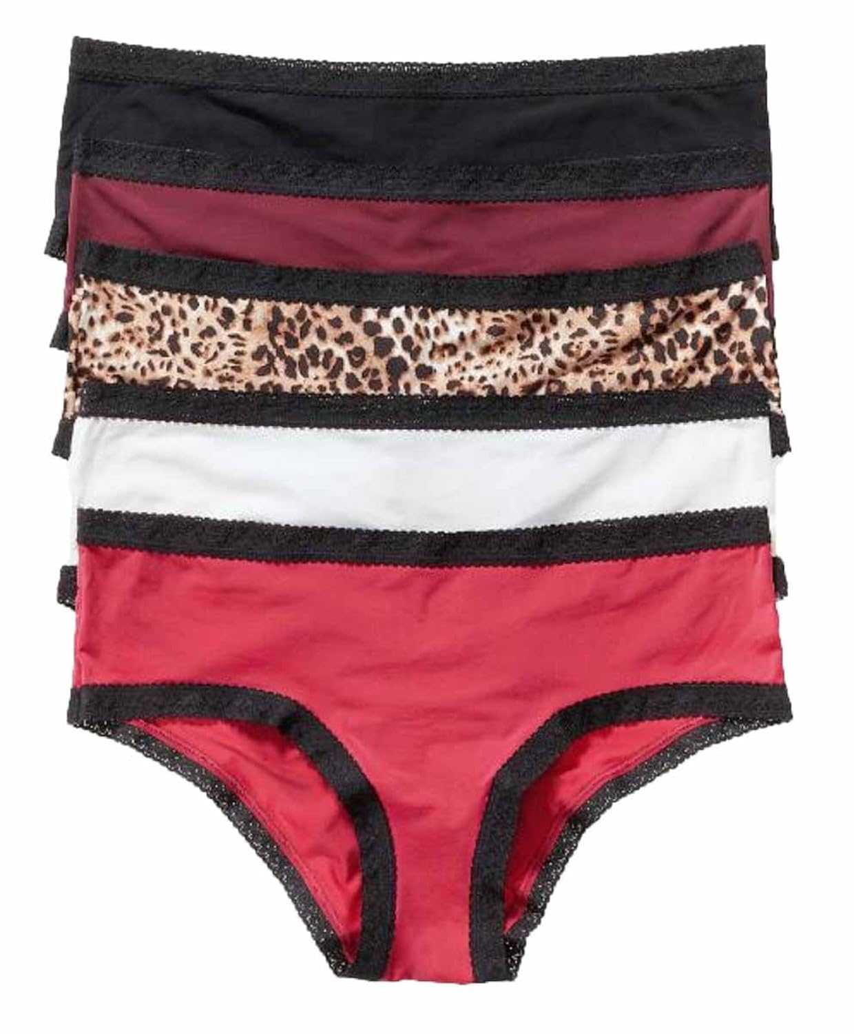 Blush Lingerie Women's 5 Pack Hipster Pretty Little Panties 0290525