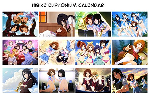 Pixiluv 2019 Anime Wall Calendar (12 pages 8"x11") HIBIKE EUPHONIUM Manga Anime