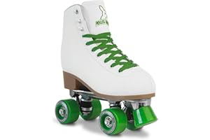 RollingBunny Roller Skates for Women Girls - Classic High-Top PU Leather Quad Roller Skates for Outdoor and Indoor, ABEC-7 Bearings, Ankle Support, Solid and Comfortable