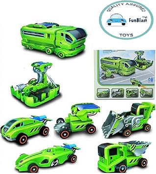 FunBlast 7 in 1 DIY Solar kit for Kids, Educational Toy Robot Car Transformers DIY Model Kit Changeable Solar Toys for Children