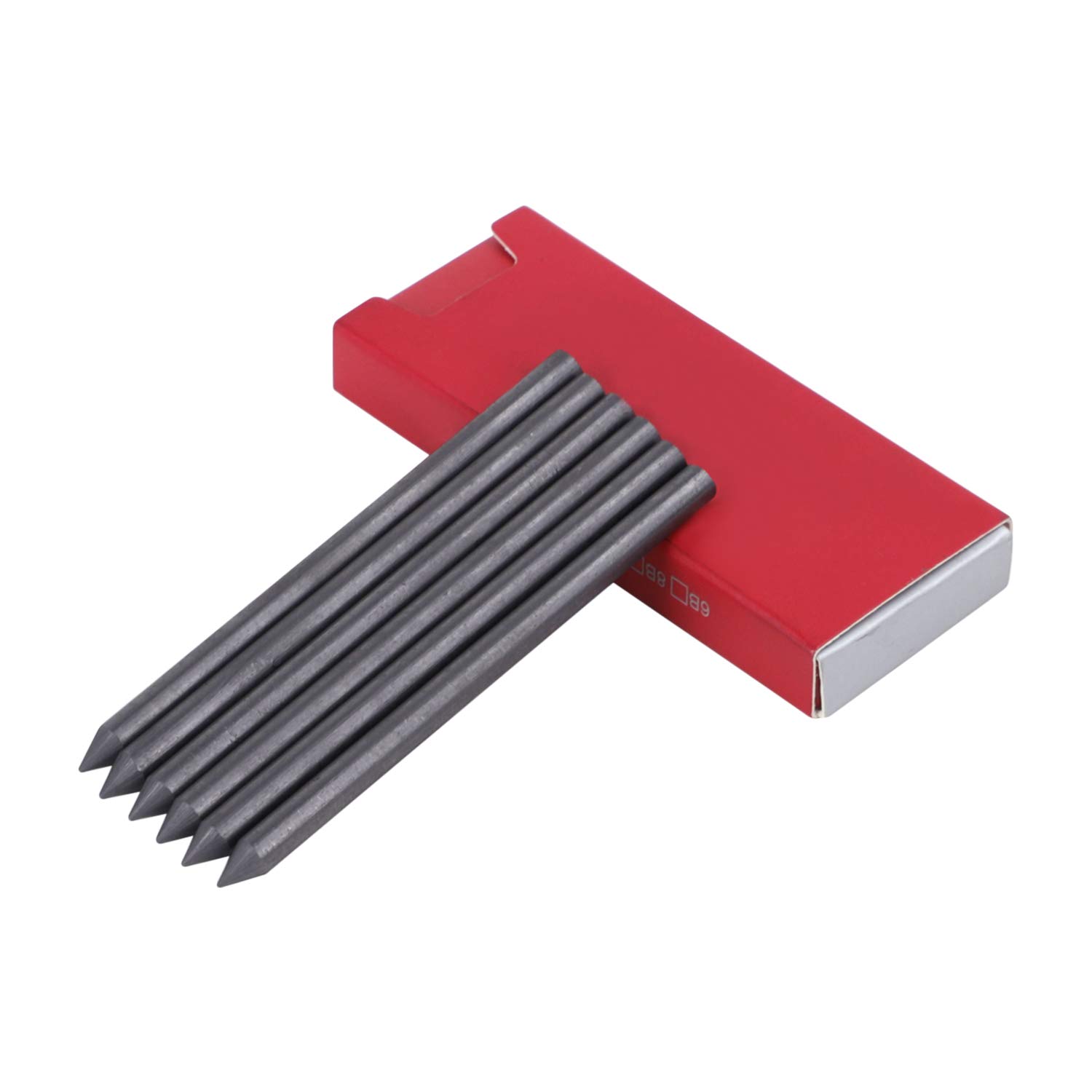 5.6MM Lead Pencil Refills Replacement Spare Leads for Mechanical Automatic Graphit Pencils,6 Pcs HB Charcoal Lead Refills for Drawing,Shading,Art Sketching