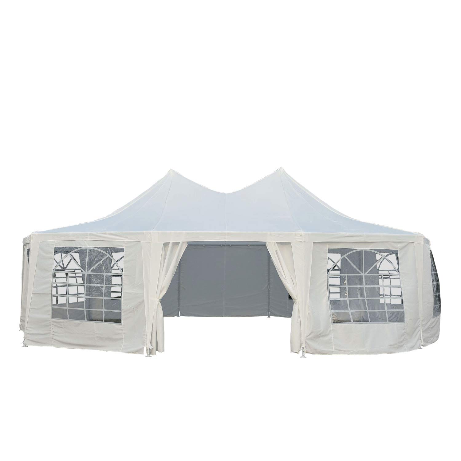 Outsunny 29’ x 20’ Large 10-Wall Event Wedding Reception Gazebo Canopy Tent - White