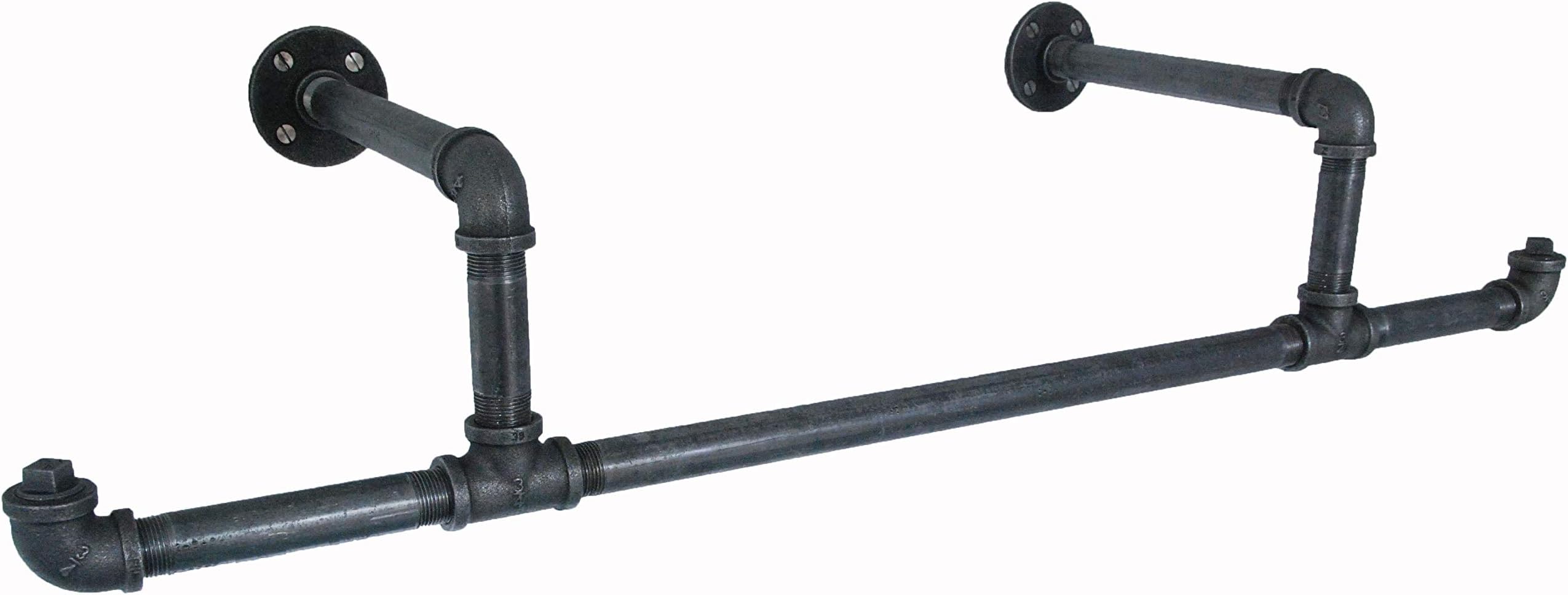 Wall mounted clothes rail rack storage pipe pipework industrial Urban Steampunk Vintage The MANEY by Fe20six
