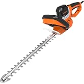 GARCARE Corded Electric Hedge Trimmer 4.8A Hedge Shears 610mm Laser Blade | Electric Tree Trimmers, Branch Cutter, 18mm Cutting Capacity, Rotary Handle, Blade Cover Included, For Bushes &amp; Shrubs