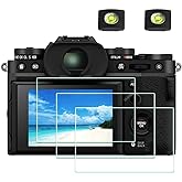 ULBTER Screen Protector for Fujifilm X-T5 Fuji XT5 [3Pack]&amp;Hot Shoe Cover | 0.3mm 9H Hardness Tempered Glass Saver Anti-Scrach Anti-Fingerprint Anti-Bubble