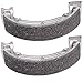 ECCPP Brake Shoes Fits for 1986-1988 Kawasaki Bayou 185 KLF185A, 1988-2002 Kawasaki Bayou 220 KLF220A, 2003-2010 Kawasaki Bayou 250 KLF250A, 705 * 706 Front and Rear Brake Shoes