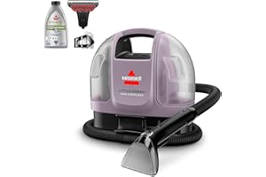 BISSELL Little Green Mini Cordless Portable Carpet and Upholstery Deep Cleaner, Car/Auto Detailer, with HydroRinse Self-Cleaning Tool and 4" Tough Stain Tool, Limited Edition Color Dusk Pink, 4015F