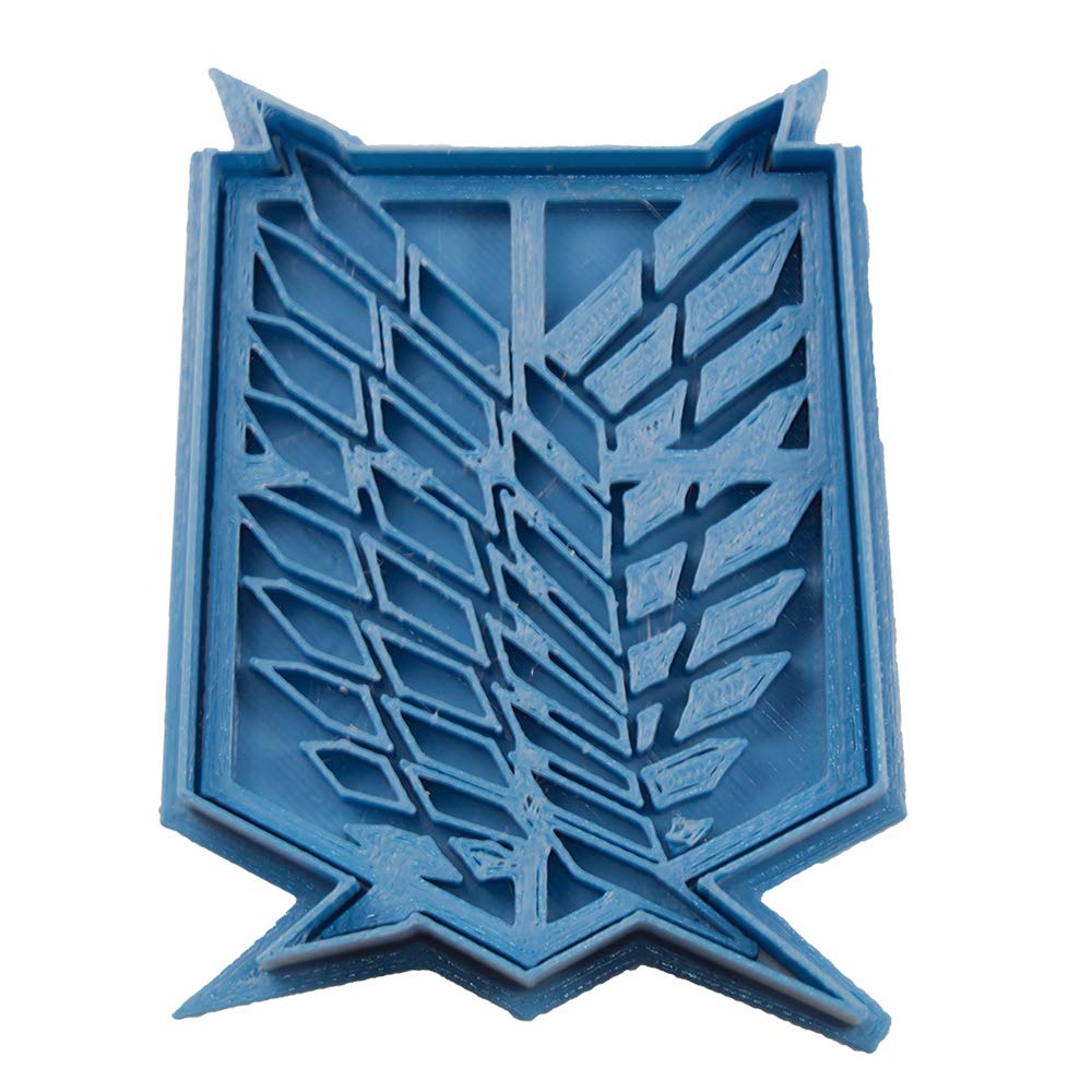 Cuticuter Wings of dom Shingeki No Kyojin Cookie Cutter, Blue, 8爔 7爔 1.5燾m