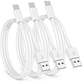 3Pack Car Carplay Cable for iPhone 15 15 Pro Max 15 Plus Car Charger, USB to USB C Cable 3FT for Car Charger Adapter, Carplay