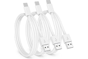 DELONI 3Pack Car Carplay Cable for iPhone 16 15 Pro Max 15 Plus Car Charger, USB to USB C Cable 3FT for Car Charger Adapter, Carplay USB C Cord Accessories Charging for iPad 10th Gen/iPad Pro Air 5th-White