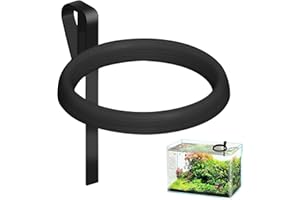 Clip On Fish Feeding Ring for Fish Tank, Non-Shedding Food Holder, Fits 3-15mm Glass, Keeps Floating FishFood in Place, Great