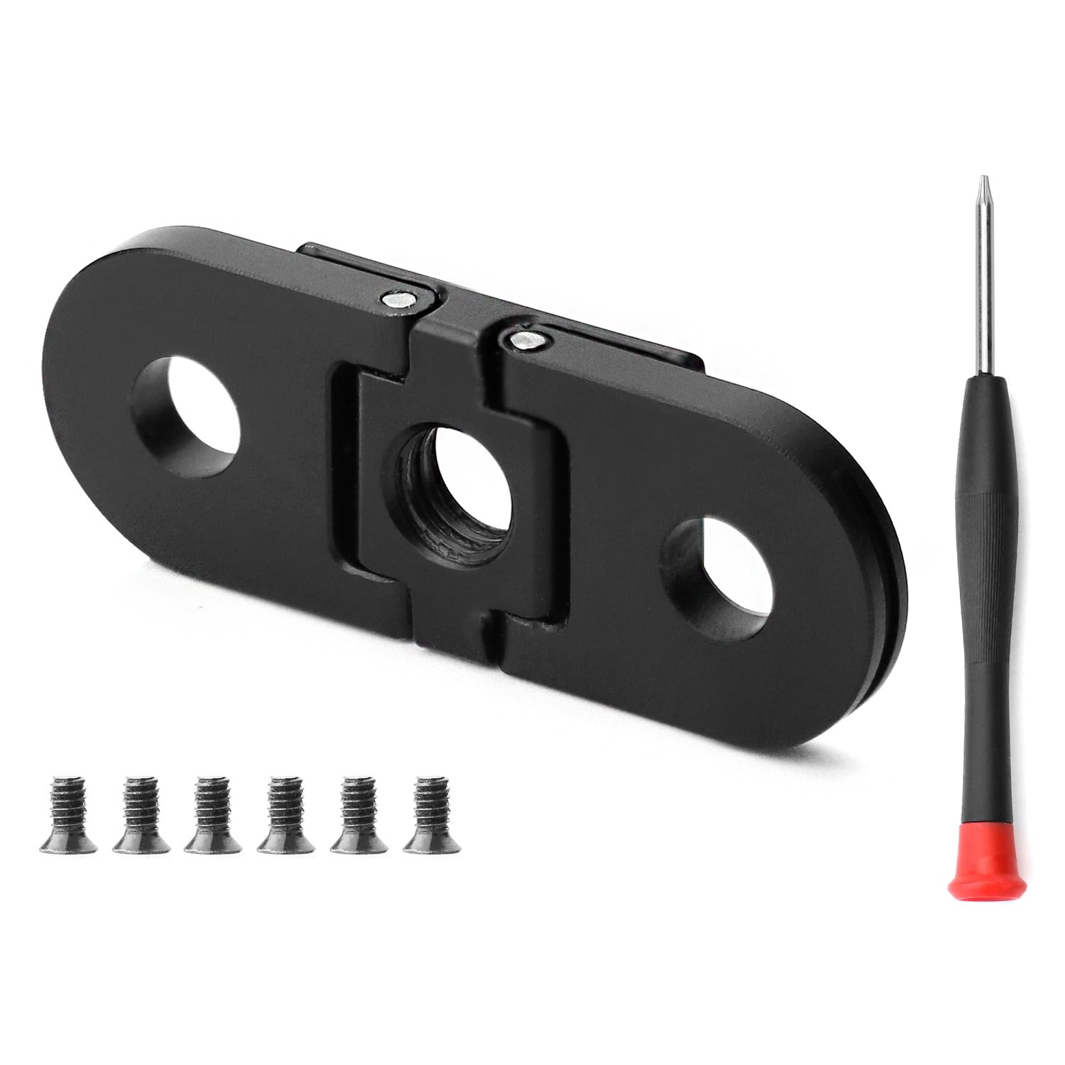 QWORK® Replacement Adapter Mount with 1/4 Tripod Connection, Compatible with GoPro Hero 10/9 Cameras, Directly Connect Camera to Selfie Stick or Tripod