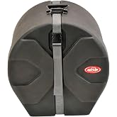 SKB 14 x 16 Inch D-Shaped Tom Drum Case with Padded Interior &amp; Molded Feet | D-Shaped Drum Design with Molded-In Feet for Upright Positioning &amp; Stability, Secure Padded Storage &amp; Transport, Black