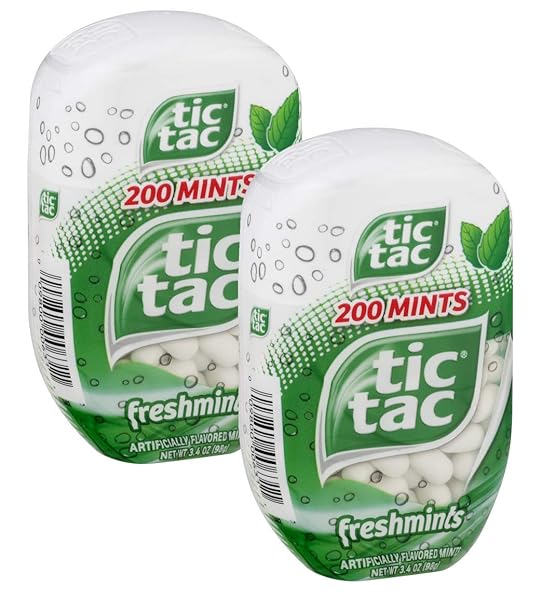 TIC TAC FRESHMINT BREATH MINTS, 4 BOTTLE PACKS, ON-THE-GO REFRESHMENT, STOCKING STUFFERS, 3.4 OZ EACH
