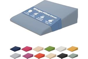 Xtreme Comforts Wedge Pillow Cover - Allergy-Friendly & Easy to Clean Cover - Fits Our (27" x 25" x 7") Wedge Pillow – Cerulean