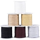 PH PandaHall 900 Yards 0.5mm Nylon String for Bracelets Beading String Chinese Knotting Cord Nylon Kumihimo Cord for Necklace Bracelet Beading Kumihimo Chinese Knot Christmas Ornament