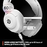 SteelSeries Arctis Nova 5 Wireless Headset 2.4GHz Bluetooth 60W Battery White view 5