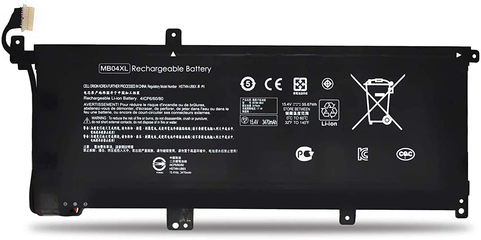 ASKC MB04XL Laptop Battery for HP Envy X360 15-AQ000 M6-AQ000 m6-aq103dx m6-aq105dx m6-aq005dx m6-aq003dx m6-aq103dx 15-aq173cl 15-aq273cl 15-aq165nr 15-aq267cl 15-aq293ms 15.4V 55.67Wh