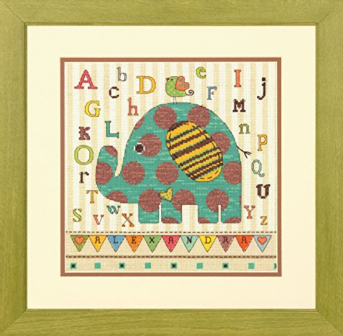 Dimensions Crafts Counted Cross Stitch Kit, Baby Elephant ABC
