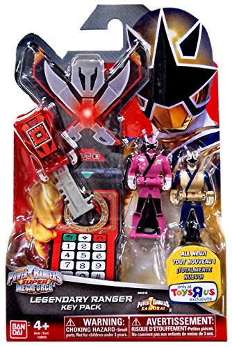 Power Rangers Super Megaforce Legendary Key Pack Samurai Fire (Red), Sky (Pink), Light (Gold) 38316