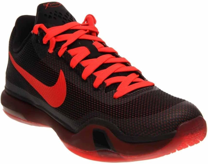 Nike Men 's Kobe X Baloncesto Zapato, Black/Bright Crimsonanthracite