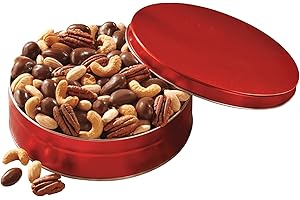 The Swiss Colony Premium Nut Assortment – Roasted, Salted, and Chocolate Covered Mixed Nuts, Gourmet Nuts Gift Basket, Holiday Gift Box Set, Food Gift Basket, 1 lb.
