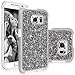 Galaxy S6 Edge Plus case, Cellularvilla Luxury Bling Jewel Rock Crystal Rhinestone Diamond Case [Shockproof] Dual Layer Protective Cover for Samsung Galaxy S6 Edge Plus / S6 Edge+ (Grey Silver)