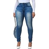 Womens Classic High Waisted Skinny Stretch Lifting Jeans Slim Fit Denim Pants