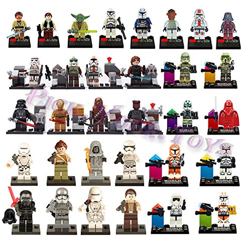 gg HOT 32 PCS STAR WAR Series Clone Wars Troopers Yoda Minifigs Building Block Toy