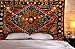 RAJRANG Burning Sun Cotton Tapestry for Bedroom 84x54 Inch Celestial Moon Star Planet Bohemian Indie Hippie Cool Wall Tapestries for Living Room Dorm Decor