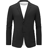 Cloudstyle Men's Ice Silk Lightweight Blazer 2 Button Notch Lapel Casual Summer Sport Coat