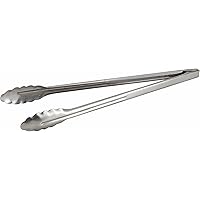 Winco UT-16HT Coiled Spring Extra Heavyweight Stainless Steel Utility Tong, 16-Inch