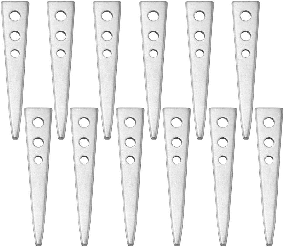 KINGLAKE 12 Pcs Hammer In Vine Eyes 80mm 3 Holes Hardened Iron Garden Plant
