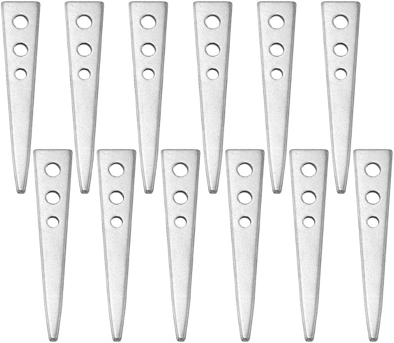 KINGLAKE 12 Pcs Hammer In Vine Eyes 80mm 3 Holes Hardened Iron Garden Plant