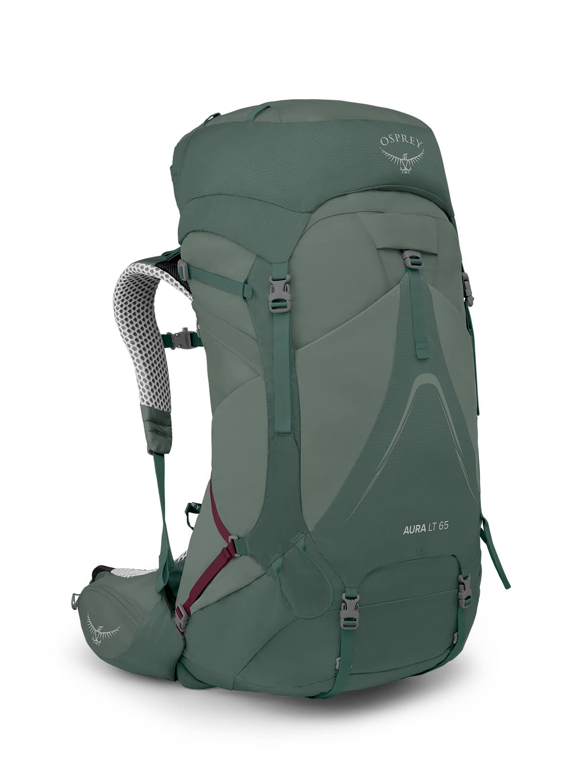 Osprey Aura Women's Backpack, 65L, Koseret/Darjeeling Spring Green, M/L