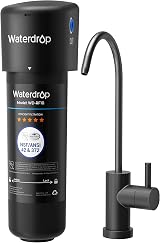 Waterdrop 10UB-B Under Sink Filter with Matte Black Faucet NSF 42 11000 Gallons