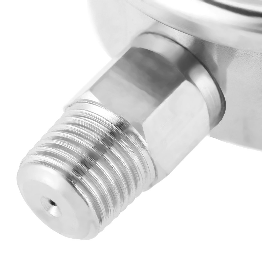 Manometro Compressore D'Aria Idraulico 0-300 PSI - Diametro 2,5" Attacco 1/4" Montaggio Posteriore