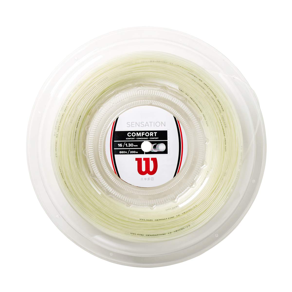 Wilson Sensation 16 200M Reel Tennissaite - Natural, One Size