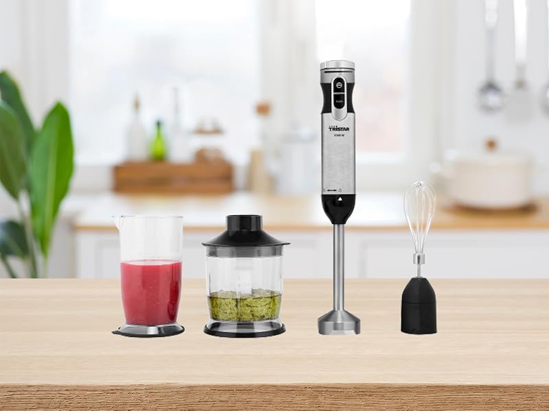 MX-4829 Stabmixer-Set - Stabmixer mit Zubehör – Turbo-Funktion – 2 Klingen - 1000 Wat